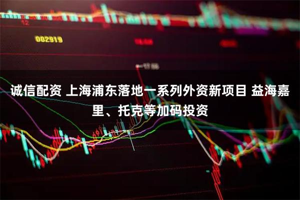 诚信配资 上海浦东落地一系列外资新项目 益海嘉里、托克等加码投资
