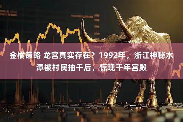金橘策略 龙宫真实存在？1992年，浙江神秘水潭被村民抽干后，惊现千年宫殿